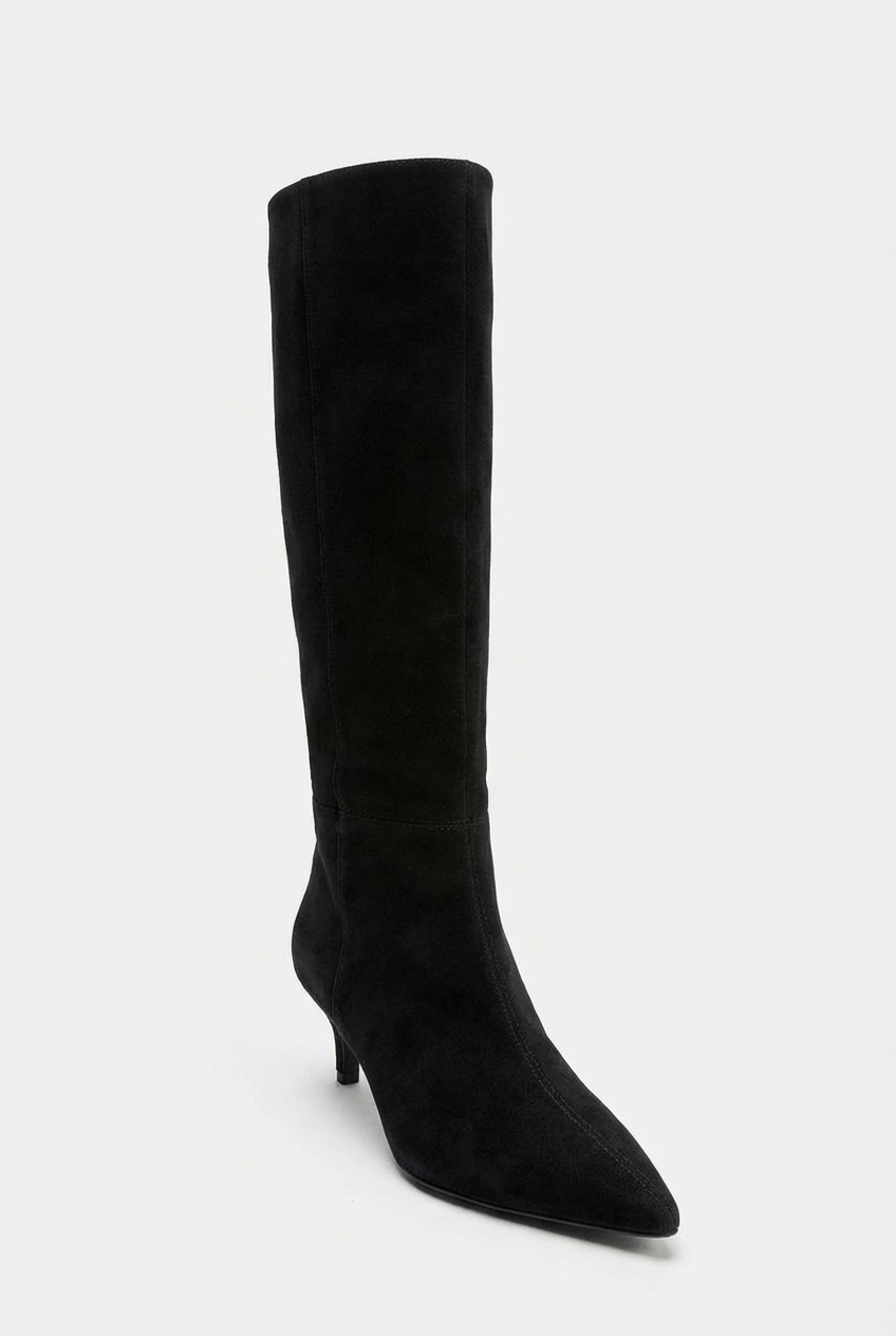 Noémie – Bottes Noires à Talon Fin