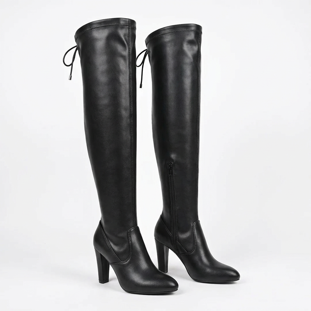Camila – Bottes Noires Style Western