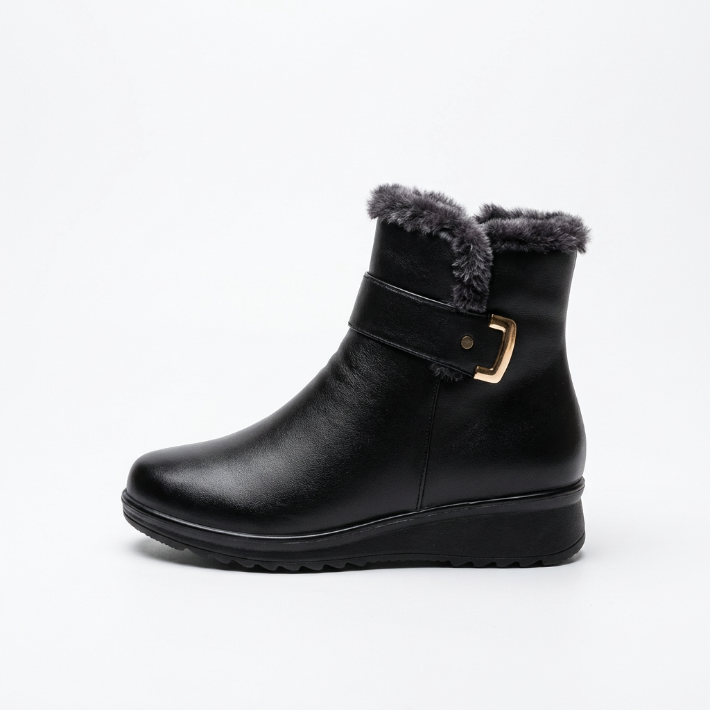 Clara – Bottines Noires Doublées Confort