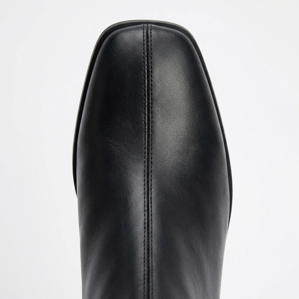 Charlotte – Bottes Noires à Talon Classique