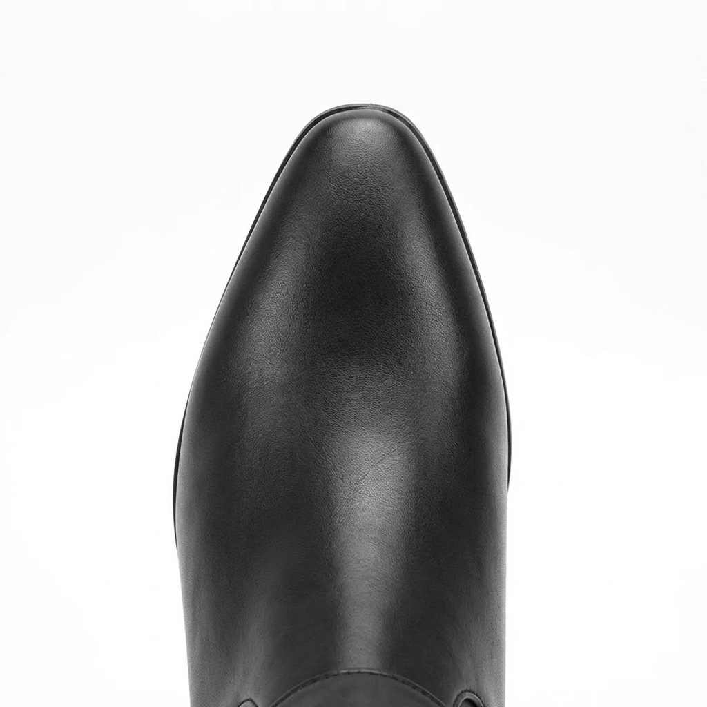 Nina – Bottines Noires à Brides et Talon Bas