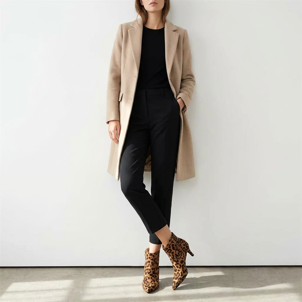 Roxane – Bottines Léopard à Talon