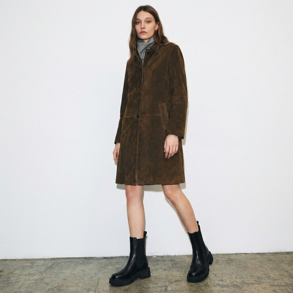 Luna – Bottines Chelsea Noires à Semelle Crantée