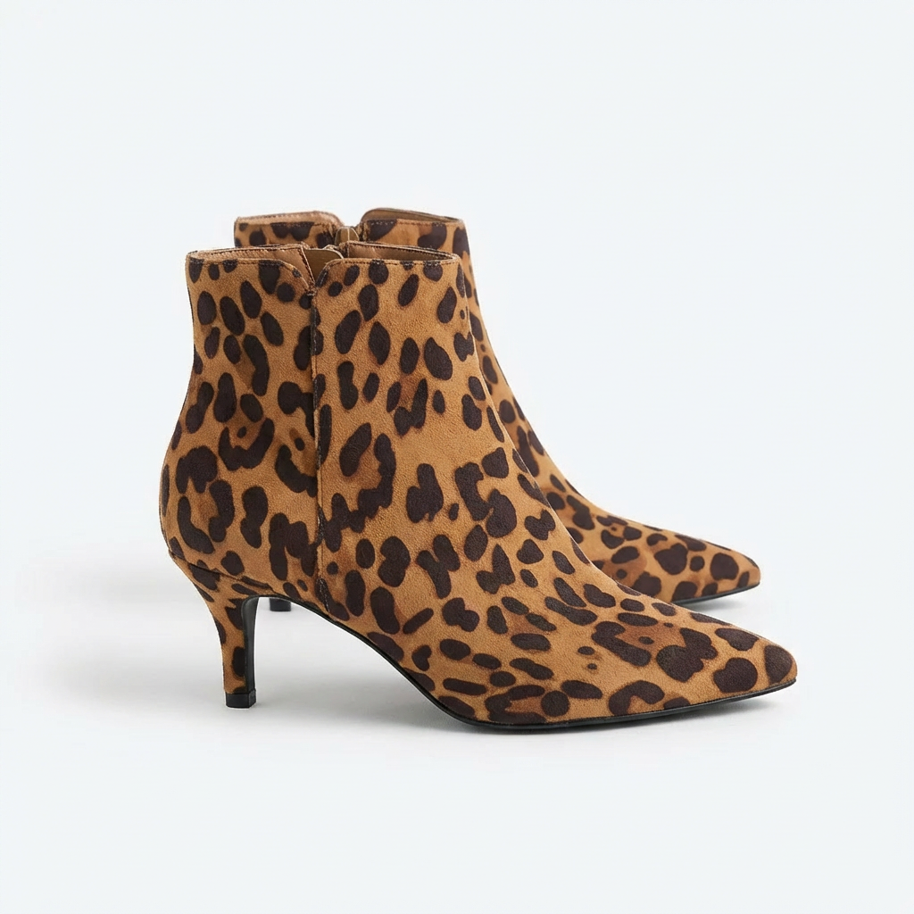 Roxane – Bottines Léopard à Talon