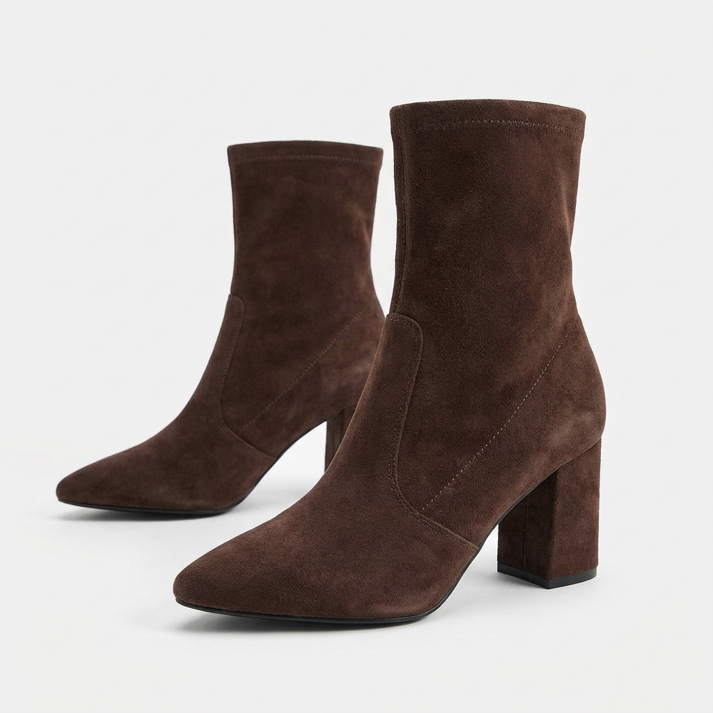 Clara – Bottes Basses à Talon Carré