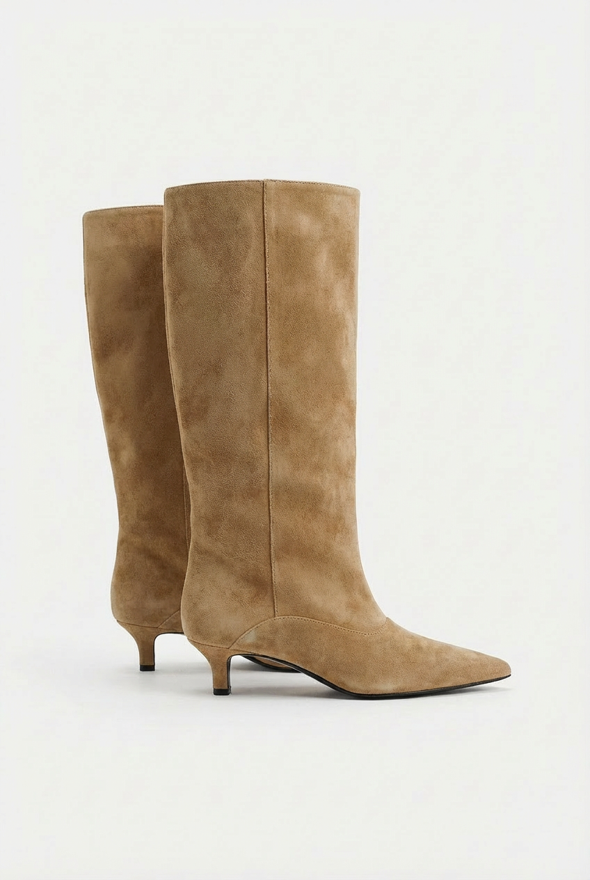 Noémie – Bottes Noires à Talon Fin